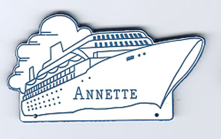 Typical engraved badge (cut out)