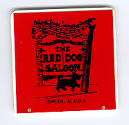 Typical screen printed badge.