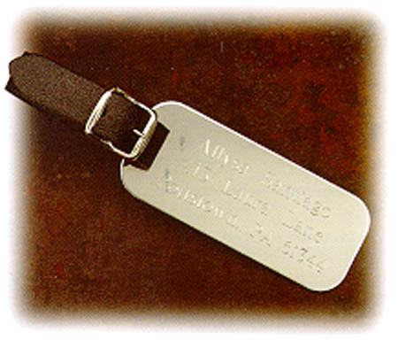 Luggage tag.